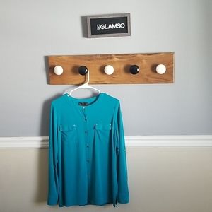 🛍  Dana Buchman Button Down Office/Dress Blouse